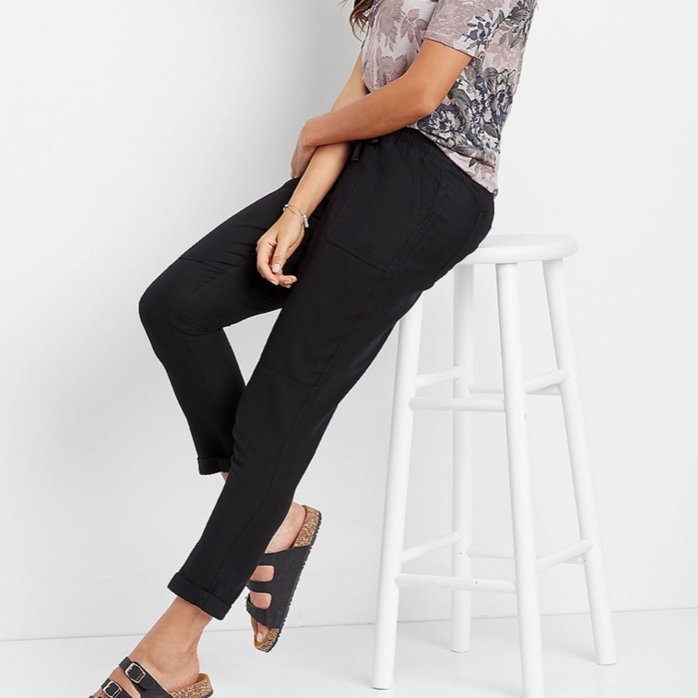 Maurices black weekender pants